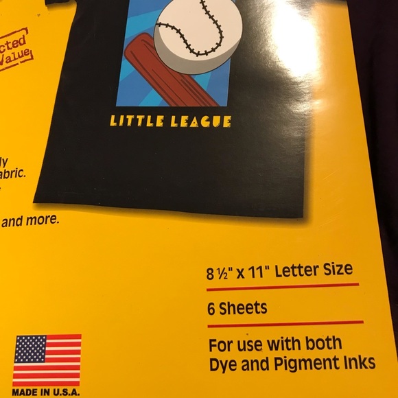 6 sheet dark heat transfer paper new made in USA - Picture 1 of 4